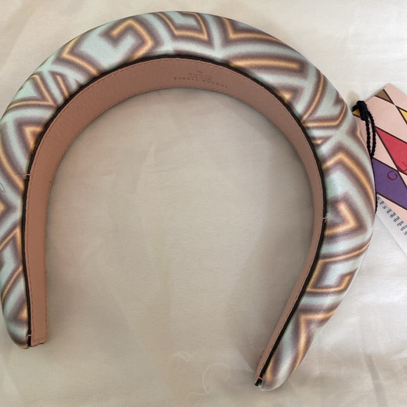 Gucci Lucia Headband Blu Melon. New with tags. Light blue and peach (melon) - Picture 3 of 4